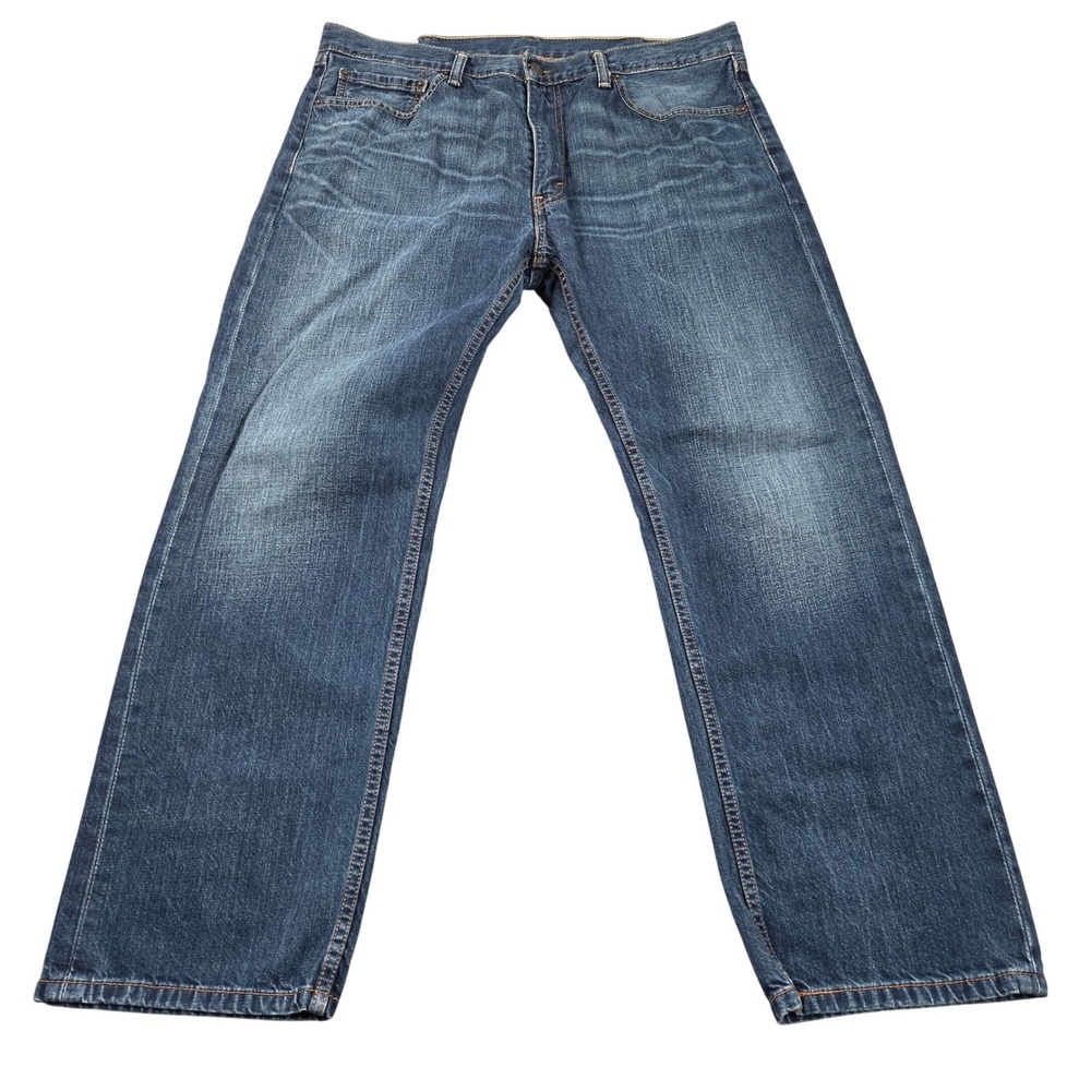 Levis 505 Jeans Mens 37x29 (tag 38x30) Blue Medium Wash Regular Fit Straight Leg
